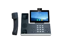 Modern VoIP desk phone with screen
